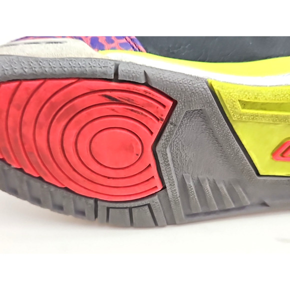 Nike Air Jordan 3 Retro Sneakers Black Atomic Red Kids 6.5Y Basketball Shoes - Picture 7 of 16